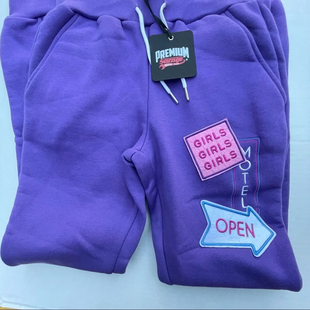 PREMIUM GARAGE
MODERN Men’s sweatpants Jogger Color Ultra Violet - Picture 3 of 4